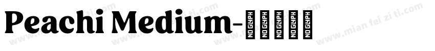 Peachi Medium字体转换